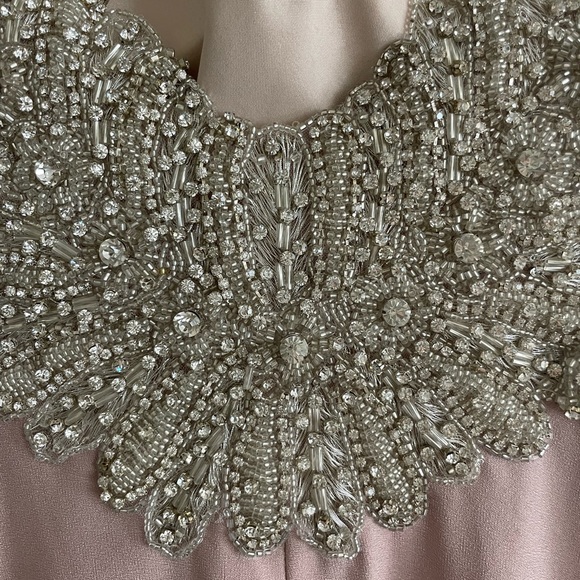 Tarik Ediz - light pink and beaded gown - Picture 9 of 12